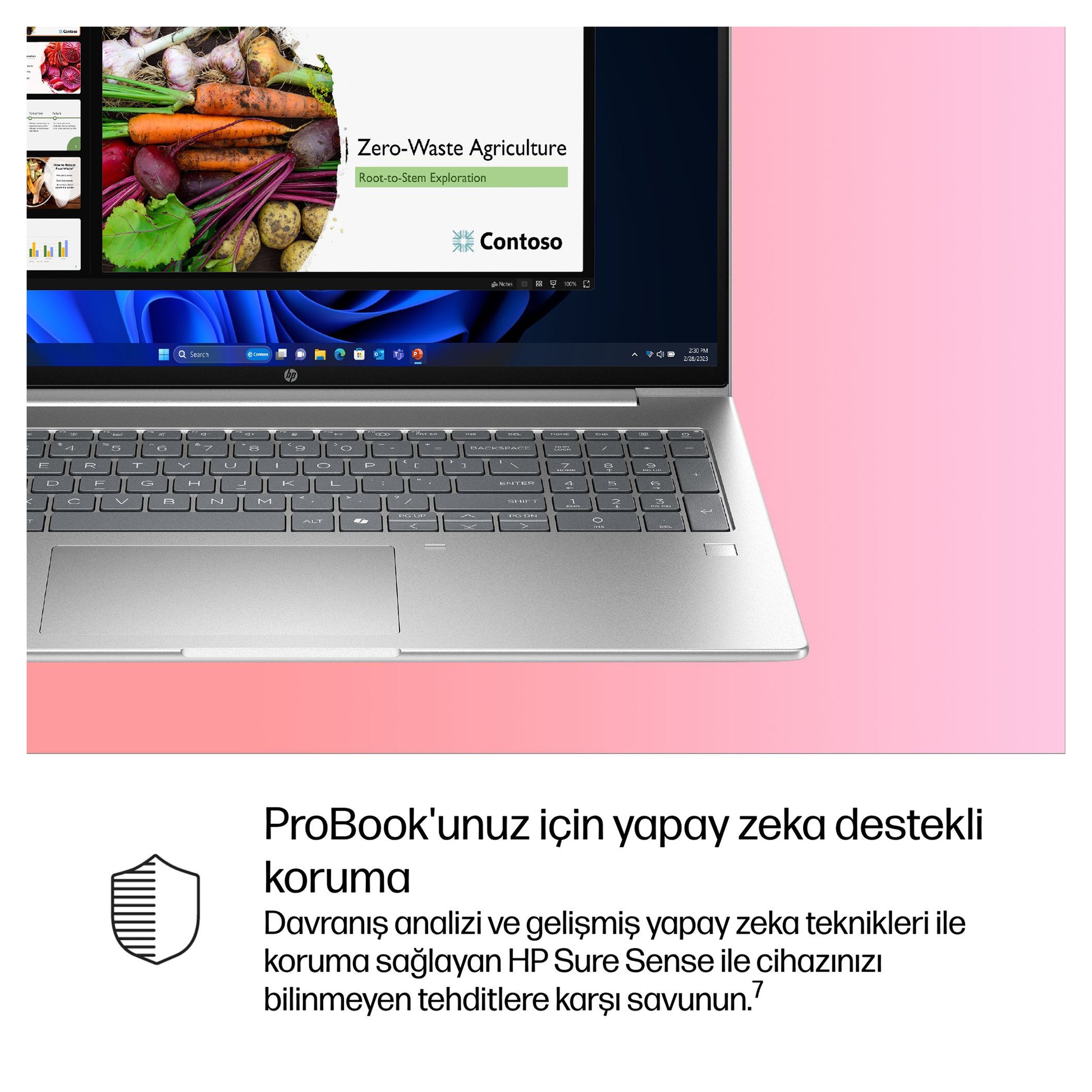 HP ProBook 4 G1i 16 AI CW5X1EA Ultra7 255U 16GB 512GBSSD 16” FreeDOS Dizüstü Bilgisayar - Resim 8