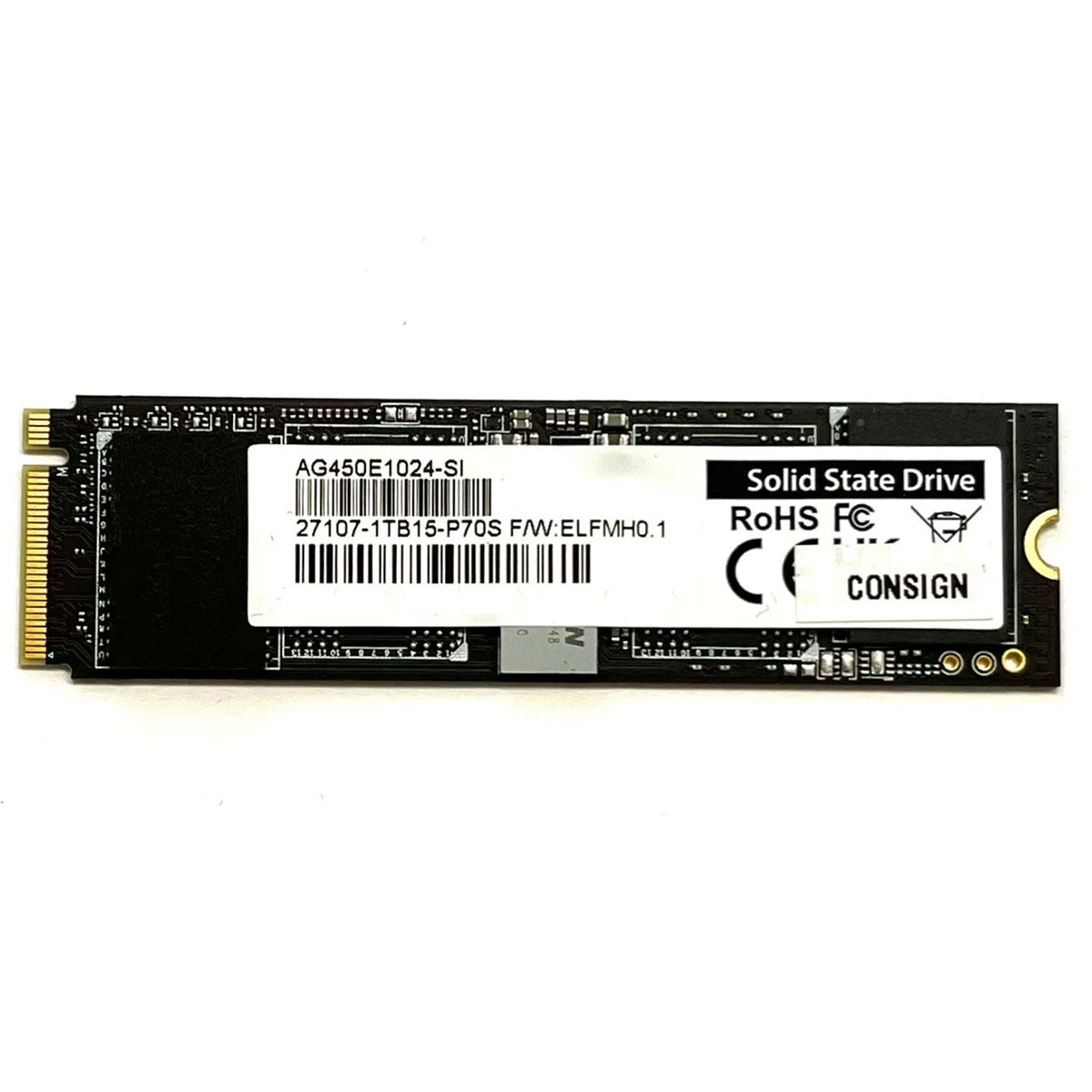 Gigabyte AG450E1024-SI 1TB M.2 2280 PCIe Gen4x4 NVMe SSD
